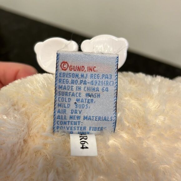BABY GUND Nighty Night Ivory Teddy Bear Windup Musical Plush Stuffed Toy 58002 - Picture 8 of 9
